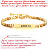 Cifeeo Custom Baby Name Bracelet Gold Bar Personalized Engraved Safty Stainless Steel Newborn Children Infant Bracelet 12cm 15cm