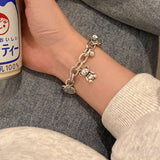Christmas Gift Handmade Vintage Punk Bear Charm Bracelet &Bangle For Women Wedding  Luxury Jewelry SL031
