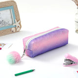 Cifeeo-Back To School Gifts Kawaii Pencil Case Stationery Trousse Scolaire For Girls Rainbow Pencil Bags School Supplies Glitter Pen Case School Pencil Case