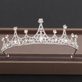Cifeeo Wedding Crown Hair Jewelry Bridal Headpiece Woman Baroque Rhinestones Crystal Tiaras Bride Party Crowns Wedding Hair Accessories