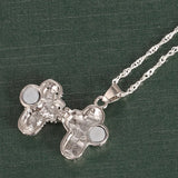 Cifeeo-Vintage Magnet Box Pendant Devout Christian Cross Chain Necklace For Christmas Men Women Party Jewelry Anniversary Gift