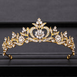 Cifeeo Wedding Crown Hair Jewelry Bridal Headpiece Woman Baroque Rhinestones Crystal Tiaras Bride Party Crowns Wedding Hair Accessories