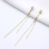 Cifeeo Trend Simulation Pearl Long Earrings Female Moon Star Flower Rhinestone Wedding Pendant Earrings Fashion Korean Jewelry