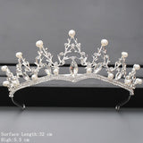 Cifeeo Christmas Gift Silver Color Crown and Tiara Hair Accessories For Women Wedding Accessories Crown For Bridal Crystal Rhinestone Tiara Diadema