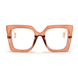 Cifeeo Vintage Glasses Women Men Square Clear Glasses Optical Eyeglasses Frame Transparent Lens Spectacle Frame NOT Anti Blue Light