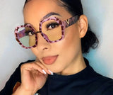 Cifeeo Anti-Blue Women Glasses Frames Optical Clear Transparent Lens Myopia Fashion Metal Frame Prescription Eyewear Computer Glasses