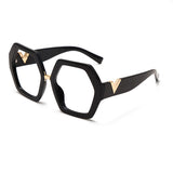 Cifeeo Anti-Blue Women Glasses Frames Optical Clear Transparent Lens Myopia Fashion Metal Frame Prescription Eyewear Computer Glasses