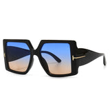 Cifeeo Classic Oversized Square Sunglasses Women New Fashion Black Leopard Sun Glasses Female Gradient Vintage Big Shades UV400