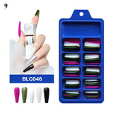 100Pcs False Nail Tips Long Nail Design Full Cover Press on Nails for Manicure Colorful Nails Art Fake Nails With Free Shipping