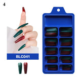 100Pcs False Nail Tips Long Nail Design Full Cover Press on Nails for Manicure Colorful Nails Art Fake Nails With Free Shipping