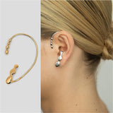 Cifeeo 2024 Simple Ear-Hole-Free Leaves Ear Bone Clip Women and Men Party Jewelry Gift