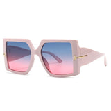 Cifeeo Classic Oversized Square Sunglasses Women New Fashion Black Leopard Sun Glasses Female Gradient Vintage Big Shades UV400