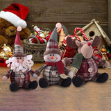 Christmas Dolls Santa Claus Snowman Elk Toys Xmas Figurines Red Xmas Tree Ornament Christmas Decorations For Home  navidad 2024