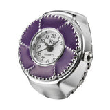 Cifeeo 2023 Individuality Vintage Punk Elastic Stretchy Quartz Watch Rings For Women Man Hip-Hop Couple Accessories