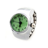 Cifeeo 2023 Individuality Vintage Punk Elastic Stretchy Quartz Watch Rings For Women Man Hip-Hop Couple Accessories