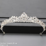 Cifeeo Christmas Gift Silver Color Crown and Tiara Hair Accessories For Women Wedding Accessories Crown For Bridal Crystal Rhinestone Tiara Diadema