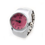 Cifeeo 2023 Individuality Vintage Punk Elastic Stretchy Quartz Watch Rings For Women Man Hip-Hop Couple Accessories