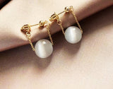 Cifeeo Christmas Gift Simple Elegant Small Pearl Pendant Earrings For Woman 2023 New Fashion Jewelry Party Ladies' Unusual Dangle Earrings Accessories
