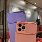 CIFEEO- Camera Lens Protection Solid Phone Case For iPhone 13 14 11 12 Pro Max Mini X XR XS Max 7 8 14 Plus Candy Color Soft TPU Cover