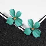 Cifeeo-Christmas Gift New Year's Eve Gift Korean Cute Small flower Stud Earrings For women fresh and sweet Statement Earring Girl 2019 Fashion Jewelry