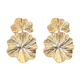 Cifeeo  Hot New Design Big Statement Jewelry Drop Earrings Leaf Shaped Dangle Earrings For Women