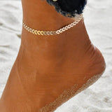 Cifeeo-Christmas Gift New Year's Eve Gift Vintage Turtle Anklets For women Summer Beach Barefoot Crochet Sandals Ankle Bracelets on Foot Wax rope Chain Jewelry