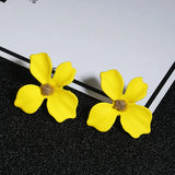 Cifeeo-Christmas Gift New Year's Eve Gift Korean Cute Small flower Stud Earrings For women fresh and sweet Statement Earring Girl 2019 Fashion Jewelry