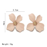 Cifeeo-Christmas Gift New Year's Eve Gift Korean Cute Small flower Stud Earrings For women fresh and sweet Statement Earring Girl 2019 Fashion Jewelry