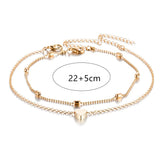 Cifeeo-Christmas Gift New Year's Eve Gift Vintage Turtle Anklets For women Summer Beach Barefoot Crochet Sandals Ankle Bracelets on Foot Wax rope Chain Jewelry