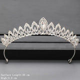 Cifeeo Christmas Gift Silver Color Crown and Tiara Hair Accessories For Women Wedding Accessories Crown For Bridal Crystal Rhinestone Tiara Diadema