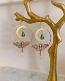 Cifeeo-Handmade The Luna Moth Drops Earrings