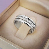 Cifeeo 2023 NEW Fashion Wedding Ring For Women Micro Paved Cubiz Zircon Finger Rings Female Engagement Jewelry Accessories