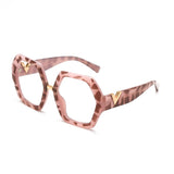 Cifeeo Anti-Blue Women Glasses Frames Optical Clear Transparent Lens Myopia Fashion Metal Frame Prescription Eyewear Computer Glasses
