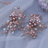 Cifeeo 2Pcs/Lot White Wedding Shoes Clips For Bride Wedding Flower Girl Golden Shoes Buckle  Flower Bridal High Heels Clips