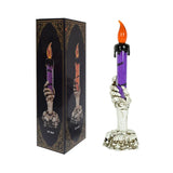 Cifeeo-Halloween Led Candle Light Skeleton Ghost Hand Smoke-free Light Horror Props Halloween Party Decoration Supplies Kids Toy Gift