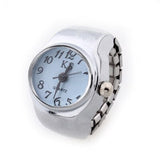Cifeeo 2023 Individuality Vintage Punk Elastic Stretchy Quartz Watch Rings For Women Man Hip-Hop Couple Accessories