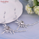 Cifeeo 2Pcs/Lot White Wedding Shoes Clips For Bride Wedding Flower Girl Golden Shoes Buckle  Flower Bridal High Heels Clips