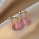 Cifeeo Christmas Gift Simple Elegant Small Pearl Pendant Earrings For Woman 2023 New Fashion Jewelry Party Ladies' Unusual Dangle Earrings Accessories