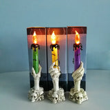 Cifeeo-Halloween Led Candle Light Skeleton Ghost Hand Smoke-free Light Horror Props Halloween Party Decoration Supplies Kids Toy Gift