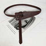 Cifeeo Designer Belts For Women High Quality Knot Soft Pu Leather Long Cummerbunds Wide Coat Ceinture Femme Dress Waistband Cintos