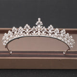 Cifeeo Wedding Crown Hair Jewelry Bridal Headpiece Woman Baroque Rhinestones Crystal Tiaras Bride Party Crowns Wedding Hair Accessories
