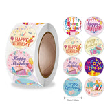 CIFEEO-100-500pcs Cute Happy Birthday Stickers Birthday Gift Decoration Tag Sealing Label Kids toys Gift Package Scrapbooking Stickers