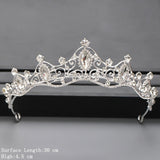 Cifeeo Christmas Gift Silver Color Crown and Tiara Hair Accessories For Women Wedding Accessories Crown For Bridal Crystal Rhinestone Tiara Diadema