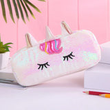 Cifeeo-Back To School Gifts unicorn pencil case Sequin estojo escolar Kawaii school supplies estuche escolar pencilcase kalem kutusu astuccio scuola