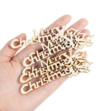 Cifeeo-10pcs Wooden Merry Christmas Letters DIY Wood Craft Table Christmas Decorations for Home Xmas Navidad Natal New Year Party Gift