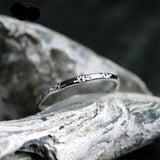 Cifeeo Japan and Korean Design Ins 925 sterling silver chic Rings for Women Simple Vintage Finger Rings Student Jewelry Gift for friend