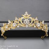 Cifeeo Christmas Gift Silver Color Crown and Tiara Hair Accessories For Women Wedding Accessories Crown For Bridal Crystal Rhinestone Tiara Diadema