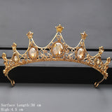 Cifeeo Christmas Gift Silver Color Crown and Tiara Hair Accessories For Women Wedding Accessories Crown For Bridal Crystal Rhinestone Tiara Diadema