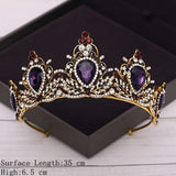 Cifeeo Bridal Crown Golden Wedding Hair Accessories Rhinestone Bride Wedding Tiaras and Crowns Headpiece Diadema Hair Ornament