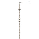 Cifeeo 2023 Silver-Plated Beads Hair Chain Tassel Hair Accessories Black Word Clip Braided Hair Clip Popular Fashion Hair Accessories